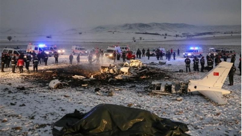 حادث طائرة رئيس الأركان