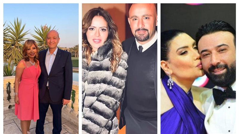 عبير صبري وزوجها=