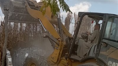 إزالات فورية في المهد لعدد من حالات التعدي على الأراضي الزراعية بالمنوفية