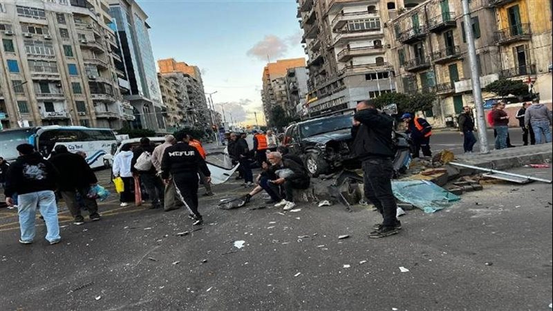 تصادم ميكروباص وملاكي