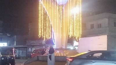 تزيين ميادين المنوفية بشجرة الكريسماس أبرز مظاهر الإحتفال برأس السنة الجديدة