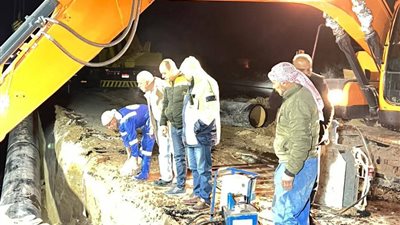 مياه البحيرة تنهي إصلاح خط الطرد بوادي النطرون في ساعتين ونصف
