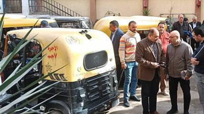 التحفظ على توك توك لطمس الرقم التعريفي بكوم حمادة في البحيرة