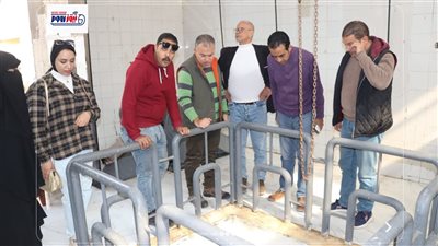رئيس مياه الفيوم يتفقد محطات الصرف الصحي بأبشواي ويوسف الصديق