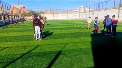 شعبة كرة قدم خماسي بنين تواصل تدريباتها بمركز شباب أولاد خلف بدمياط