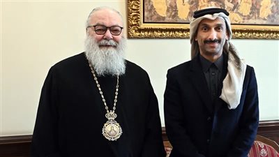 البطريرك يوحنا العاشر يستقبل السفير القطري في دمشق ويؤكد أهمية السلام والتعاون
