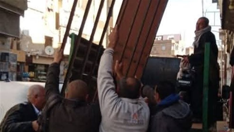 جانب من إزالة الاشغالات