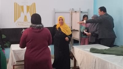 توافد كبار السن والسيدات على لجان الإعادة بدائرة المنتزه في الإسكندرية 