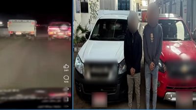 فيديو على السوشيال ميديا يفضح قائدي سيارتين ربع نقل يخاطرون بحياة المواطنين