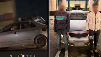 استعراض خطير بالجيزة.. ضبط سائق بسبب ركوب شخص على سقف سيارته