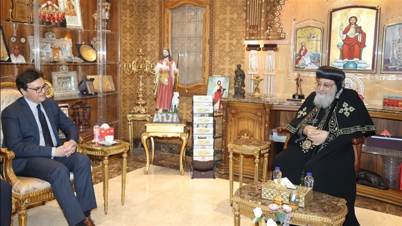 البابا تواضروس يستقبل