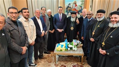 مطران بورسعيد يترأس قداس الميلاد المجيد بكنيسة أبو سيفين