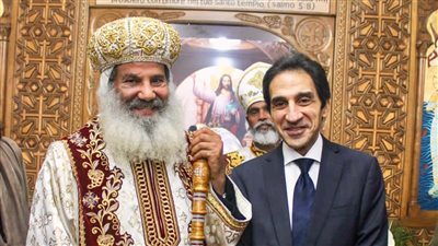 بسام راضي ينقل تهنئة الرئيس عبد الفتاح السيسي للجالية القبطية فى ايطاليا
