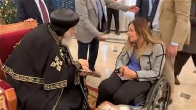 بمقر الكاتدرائية بالعباسية اليوم.. إيمان كريم تهنئ البابا تواضروس الثاني