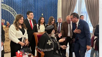وفد حزب العدل يهنئ البابا تواضروس بمناسبة عيد الميلاد المجيد