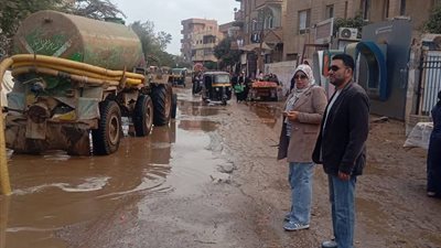 تحرك عاجل لأجهزة مدينة قويسنا لإصلاح عطل بماسورة مياه قرية أشليم بالمنوفية