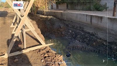 بدء تنفيذ حاجز خرساني ببحر تلات الواطي لحماية المواطنين قرب كوبري أبو صيري  