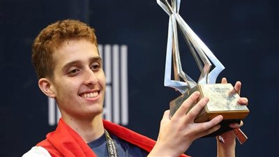 محمد زكريا يقترب من دخول قائمة أفضل 10 في التصنيف العالمي للإسكواش