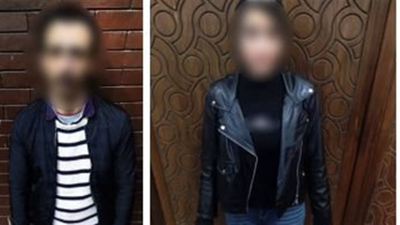 الأمن يضبط رجل وسيدة
