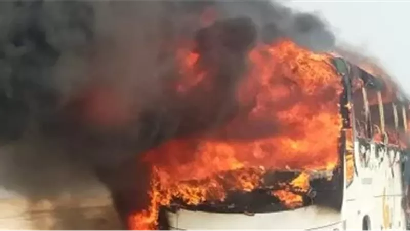 اشتعال جزء خلفى من