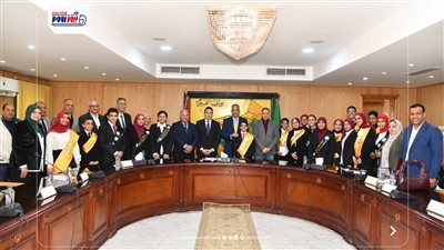 محافظ الفيوم يشهد تدشين عدد من المبادرات الطلابية للتوعية بالقضايا المجتمعية