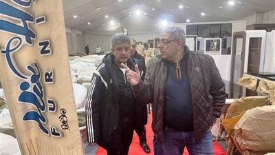 رئيس الغرفة التجارية يتفقد استعدادات افتتاح اوكازيون دمياط بمحافظة المنيا 