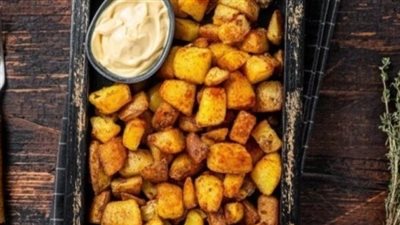 طريقة عمل بطاطس مشوية بالصويا صوص في الفرن بخطوات بسيطة 	