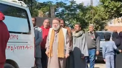 تشييع جثامين الأشقاء الخمسة ضحايا حادث تسرب الغاز بقرية ميت عاصم ببنها 