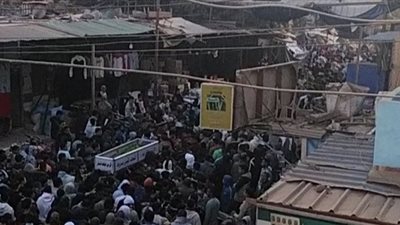 أهالى باروط ببنى سويف يشيعون جثمان الشاب محمد مصطفى 