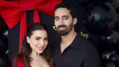 مي عز الدين تحتفل بأول عيد ميلاد لها مع زوجها أحمد تيمور |صور