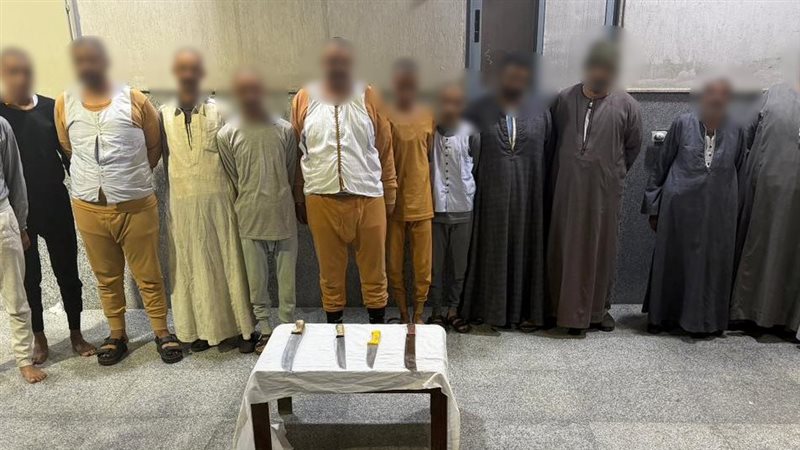 المتهمون عقب القبض