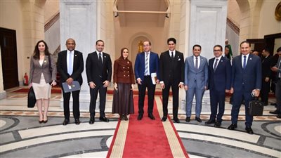 بحضور أبو هشيمة وزكي..  وزير المالية يستعرض جهود الوزارة ورؤيتها أمام الشيوخ
