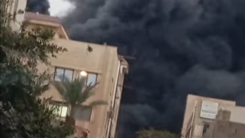 حريق في مصنع بالعبور