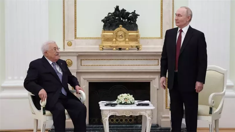 بوتين والرئيس الفلسطيني