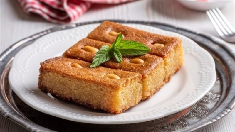 طريقة تحضير بسبوسة