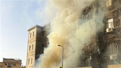 حريق هائل يلتهم مستشفى أطفال مصر بمنطقة زينهم بالقاهرة