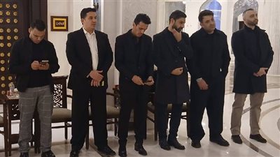 بحضور عمرو مصطفى ومصطفى شوبير.. الموسيقار أحمد إبراهيم يستقبل عزاء والده|صور
