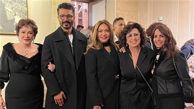 يسرا وليلى علوي ولبلبة وخالد النبوي في احتفالية مئوية يوسف شاهين |صور