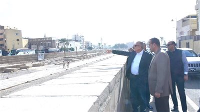 بطول 2 كيلومتر و700 متر .. محافظ الأقصر يتفقد أعمال تنظيف وتجميل طريق الكباش