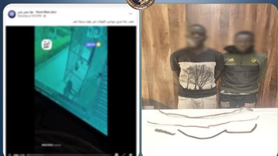 سقوط لصوص سرقة مواسير التكييفات من عقار فى مدينة نصر 