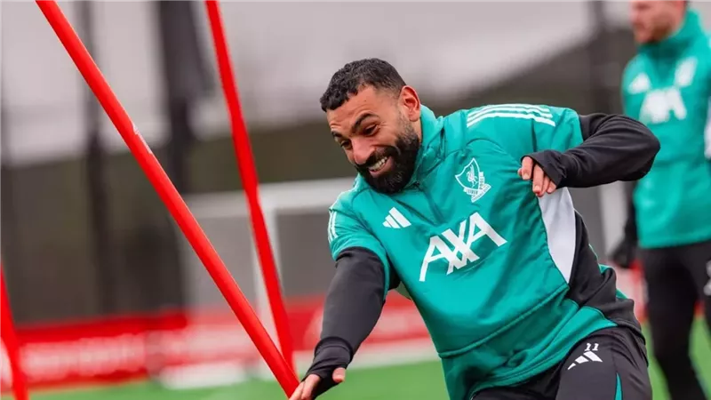 محمد صلاح في تدريبات