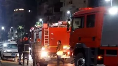 النيران تلتهم محتويات شقة سكنية بقرية قرقارص في أسيوط