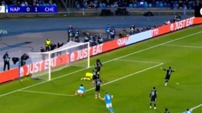 أهداف وملخص مباراة تشيلسي ونابولي الشوط الأول بدوري أبطال أوروبا 2025-26