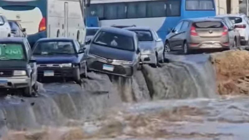 انفجار ماسورة مياه