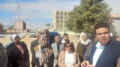 نائب محافظ السويس يتفقد أعمال التطوير بمدينة السادات ويوجه بسرعة تلافى الملاحظ