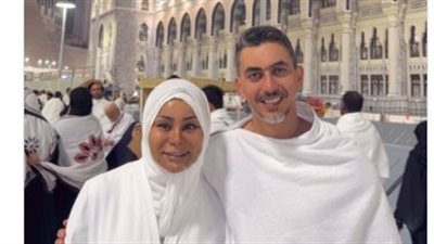 شقيقة محمد رمضان تؤدي مناسك العمرة مع زوجها: ربنا يكتبها لكل مشتاق