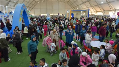 إقبال غير مسبوق من الأطفال على أنشطة الطفل في معرض القاهرة الدولي للكتاب