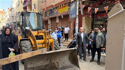 إزالة 317 حالة تعدٍ وتحرير 87 محضرا في حملة مكبرة بالقنطرة غرب بالإسماعيلية 