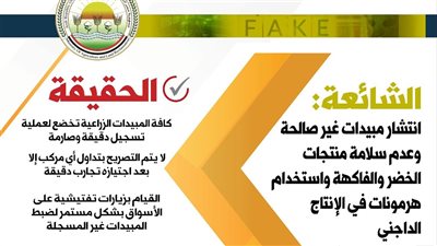 الزراعة:المبيدات الزراعية المتداولة في الأسواق تخضع لعملية تسجيل دقيقة وصارمة 