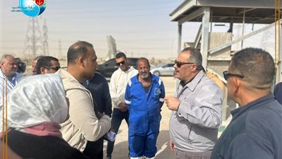 رئيس مياه القناة يتابع سير الاعمال بمحطة معالجة عتاقه بمحافظة السويس